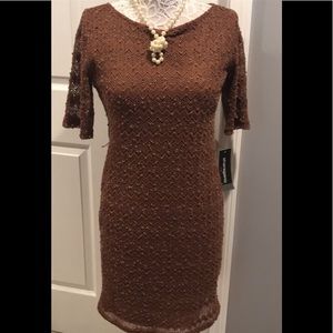 Brand new Sharagano short sleeve Lace Dress